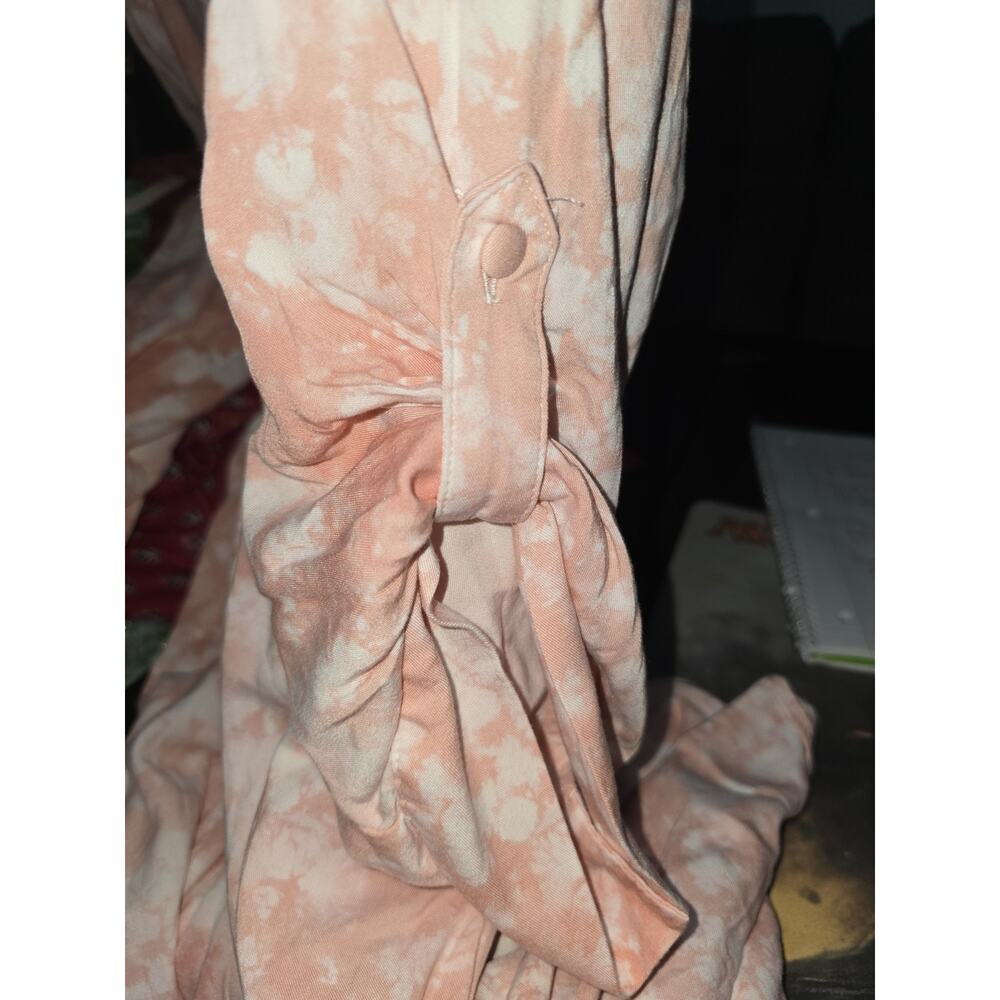 Torrid 1x Pink And White Tie-dye Dress - Picture 6 of 7
